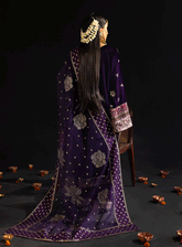 Maya by Nureh Embroidered Velvet Unstitched 3 Piece Suit - NU23MV 101 RUMELI